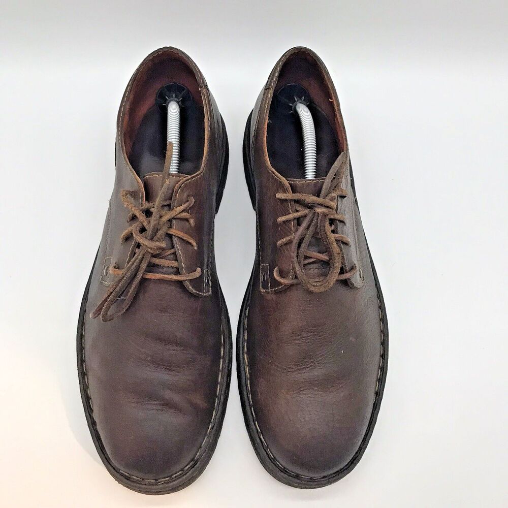BORN BØRN Brown Leather Derby Men's size 12  H43423 Leather Lace Casual Shoes - Picture 5 of 11